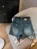 Moda de estilo coreano, shorts de mezclilla para mujer, verano 2026, de cintura alta, línea A, adelgazantes, tallas grandes, hot pants que cubren la cadera para figuras petite