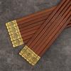 Palillos de Madera Domésticos Hobo Fuzi Niebla Dorada Madera Maciza Madera Rápida Sin Pintura Sin Cera Palillos Naturales de Sándalo Rojo Madera de Ala de Pollo