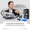 Kit de Cuidado y Pulido para Faros de Coche Limpieza, Mantenimiento y Restauración del Brillo de los Faros del Coche Agente de Cuidado de Pulido Conveniente