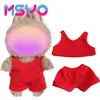 Adecuado para Ropa de Muñeca Labubu, Peluche Vinilo Sentado Fiesta Primera, Segunda y Tercera Generación Traje de Falda de Repuesto
