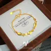2026 Nuevo Modelo Lujo Ligero Nicho Gama Alta Pulsera Dorada con Forma de Pez Picado con Símbolo de Pez para la Buena Fortuna, Pulsera de Regalo de Año Nuevo