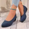 Zapatos de Mujer de Gamuza Estilo Coreano con Punta, Color Caramelo, Planos, Tallas Grandes, Nuevos para Primavera y Otoño 2025
