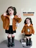 Chaqueta con capucha para niña, nuevo estilo otoño 2026, chaqueta infantil de moda, atuendo de otoño para niñas, top casual súper elegante