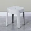 Banquinho de Plástico Espessado, Empilhável, Banquinho Alto Moinho de Vento, Cadeira Minimalista Moderna, Cadeira para Sala de Estar e Jantar, Banquinho Redondo de Plástico, Suporta Peso
