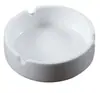 Cenicero de cerámica blanca al por mayor Cenicero de porcelana blanca de uso diario en el hogar al por mayor