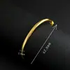 Prata 925 Banhada a Ouro Corindo Incrustado Padrão Retrô Meia Pulseira Joia de Mão DIY Novo Estilo Chinoiserie Escultura Exquisita