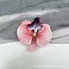 Pinza para el pelo de una sola cabeza con simulación de Phalaenopsis 3D, estilo europeo, con forma de mariposa y flor, accesorios para el pelo, tocado DIY, pinza de pico de pato, pinza lateral