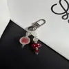 Novo Pingente de Cogumelo com Contas Redondas Foscas, Chaveiro Personalizado com Contas, Capa para Fone de Ouvido, Acessório para Pendurar na Bolsa, Design Criativo