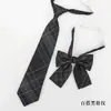 Corbata de moño a cuadros estilo JK School, falda a cuadros negros estilo japonés, corbata de moño JK casual para mujer, roja
