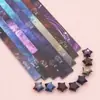 Estrela Degradê Origami Estrela da Sorte Tira de Papel Escrevível Garrafa de Desejos Luminosa DIY Artesanal Presente de Aniversário para Namorado