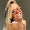 Gafas de sol cuadradas de doble puente 2024, gafas de sol clásicas europeas y americanas para conducir, gafas de sol para exteriores para hombres y mujeres
