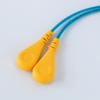 2.5 m pu azul zafiro doble bucle taller de producción de fábrica pulsera con cable antiestática hebilla DC3.5 + 4mm hilo plateado