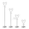 Portaplatos de acero inoxidable en forma de corazón, clip para plato de buffet, alambre de acero inoxidable para mesa, multiespecificación, no se tambalea