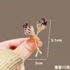 Nuevo Pasador de Solapa Rectangular con Animales de Diamantes Completos, Candado de Paz Rojo Chino, Rosas Elegantes, Accesorios para Ropa