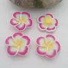 30mm Flor de Argila Macia Flor Plumeria Acessórios de Joia Fábrica Artesanal DIY Brincos de Viagem de Verão Colar Pingente Material