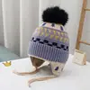 Gorro de bebé para otoño e invierno, gorro de pingüino, gorro de lana para niños, gorro de punto cálido de invierno para bebés niñas, a prueba de viento