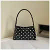 Bolsa Pequena Estampada de Bolinhas da Moda para Mulheres, Nova Bolsa de Ombro com Design de Nicho Transfronteiriço 2026, Bolsa de Mão Casual para o Dia a Dia