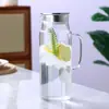 Jarra de Vidrio Resistente al Calor para Agua Fría, Jarra de Agua para Té de Gran Capacidad, Taza Doméstica Resistente a Altas Temperaturas para Agua Fría Hervida, Tetera con Boca de Pato, Jarra para Jugo