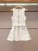 Shenzhen Nanyou Ropa Fina de Verano para Mujer Nuevo Estilo Francés Elegante Chaleco sin Mangas Bordado con Calados para Mujer