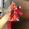 Pingente Chaveiro Original Desenho Animado Festival do Barco-Dragão Bolinho de Arroz Fofo, Boa Sorte nas Provas, Incentivo para Exames de Admissão ao Ensino Médio e Faculdade, Presente de Formatura