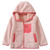 Jaqueta com Capuz de Fleece Infantil Outono e Inverno Cardigã Engrossado Estilo Coreano Roupa Externa Casual para Crianças Maiores Quente