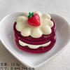 Crema de Emulación Grande Pastel de Frutas Resina Accesorios diy Funda para Teléfono Calcomanía para Refrigerador Hebilla para Zapato Vaso de Agua Material en Vivo