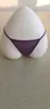 Tanga feminina plus size calça T sem costura estilo A cintura baixa sexy transparente mini bolsa vermelha