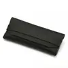 Lote de fábrica Estuche para gafas de un solo clavo en stock Bolsa para gafas de cuero negro Bolsa para gafas portátil Caja de almacenamiento para gafas de sol Imprimible