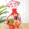 Bolsa de Empaque para Cesta de Frutas Bolsa de Empaque para Regalo Bolsa de Empaque Flor Tirada a Mano Coche de Bodas Decoración Floral de Boda Listón de Color