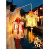 Novas Lanternas 2026 Estilo Chinês Infantil Portátil Luminosa Pequena Lanterna de Flor Hanfu Lanterna de Palácio Adereços de Fotografia