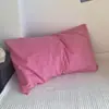 1 Funda de almohadaYangguozi Home Algodón Floral Fresco Color Sólido Individual Tamaño Estándar Funda de almohada para Estudiantes