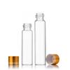 22 Pequenas Tampas Douradas, Frascos Cápsula Transparentes Selados à Prova de Umidade, Frascos Dispensadores de Pó Medicinal, Frascos para Embalagem de Açafrão, Frascos de Agarwood