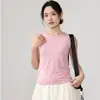2026 Nuevo Top de Tirantes de Yoga Transpirable sin Costuras para Mujer Camiseta Deportiva Ligera sin Mangas para Correr Fitness Pilates
