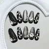 Ojo de Gato Iridiscente Noche Misteriosa Destello Diamante Dulce Chica Cool Estilo Ins Europeo y Americano Uñas Portátiles Desmontables 30 Piezas