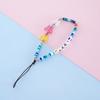 Cuentas Populares de Arcilla Blanda Transfronterizas, Cuentas Acrílicas de Carita Sonriente Lindas y Adorables, Accesorios de Cadena para Lanyard de Teléfono Antiperdida al por Mayor