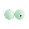 Cuentas de Silicona de 15 mm, Redondas para Pulsera de Abalorios DIY, Llavero, Accesorios para Joyería, Cuentas Sueltas al por Mayor en Stock