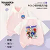 Camisa Polo de Manga Corta de Verano para Niños Sonic the Hedgehog Cuello Solapa 2024 Nueva Casual Deportiva de Medio Manga para Niños