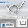 Lâmpada de Silicone LED com Porta-Cartão Lâmpada de Cartão Curva Flexível Macia Slot para Lâmpada Esqueleto de Dragão Luz Neon Flexível