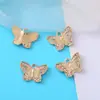 Moda europea y americana popular accesorios de joyería metal galvanizado hojas mariposa diamante joyería accesorios diy comercio exterior Mayoreo