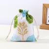 Calças de Algodão Estampado com Cordão e Bolso com Aba, Bolsas Repelentes de Mosquitos da Medicina Tradicional Chinesa, Sacos para Embalagem de Joias, Sacos de Pano Pequenos de Algodão e Linho por Atacado em Estoque
