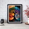 Pegatina de diamante hecha a mano con diseño de explosión de Amazon, paisaje, árbol de la vida, pintura decorativa para sala de estar y dormitorio, venta directa de fábrica