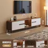 Móvel de TV para sala de estar, novo modelo 2026, armário de armazenamento para apartamentos pequenos, combinação integrada de mesa de centro retrátil e móvel de TV