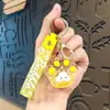 Chaveiro de Gato com Garrafa de Areia Movediça Acrílica, Chaveiro Luminoso com Contas Preenchidas com Óleo, Pingente para Bolsa, Cordão para Chaveiro, Ornamento, Presente, Atacado
