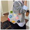 Bolso de Punto Floral de Nicho de Moda para Mujer 2025 Nuevo Ligero Versátil para el Trabajo Bolso de Hombro Bolso Pequeño de Moda