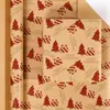 Paquete rodante de Amazon transfronterizo tamaño grande 3m Papel kraft navideño papel de regalo alce árbol de Navidad regalo