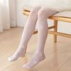 Meias de seda para meninas Anti-gancho de seda verão Anti-mosquito Jacquard Meia-calça Urso protetor solar Branco Meias de dança Leggings