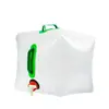 Saco de Água Dobrável 20L Recipiente de Água Portátil de Grande Capacidade Jarra de Água Balde de Água de Plástico Equipamento de Acampamento Acampamento ao Ar Livre