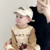 Gorro para Bebé Primavera y Otoño Estilo Occidental Letra Protector Solar para Niños Gorra de Béisbol Gorra de Bebé Infantil de Moda Otoño e Invierno Ala Corta