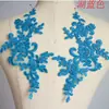 Vestido de noiva bordado aplique peça flor artesanal faça você mesmo cabeça de noiva joia material branco vermelho preto renda acessórios de roupas