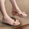 Zapatos de Salón Estilo Francés con Diseño de Lazo, Nuevos de Verano 2025, Zapatos Cómodos de Suela Suave con Punta Redonda
